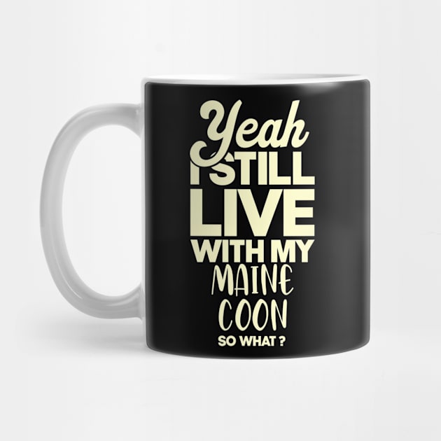 I still live with my Maine Coon cat . Perfect present for mother dad friend him or her by SerenityByAlex